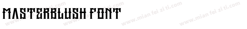 Masterblush Font字体转换
